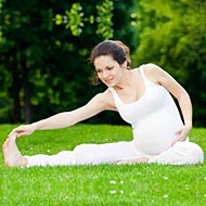Treat back pain with exercise during pregnancy